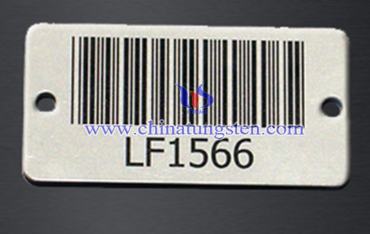 custom tungsten barcode tag image
