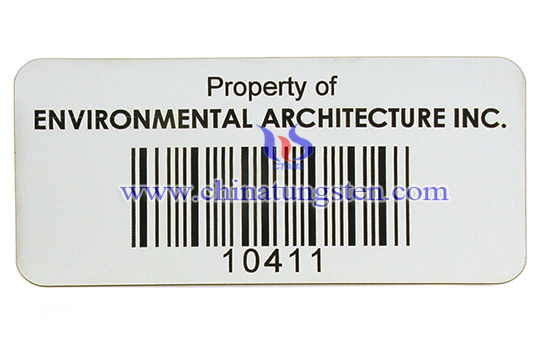 custom tungsten barcode tag image