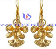 Gold plated tungsten alloy gold jewelry