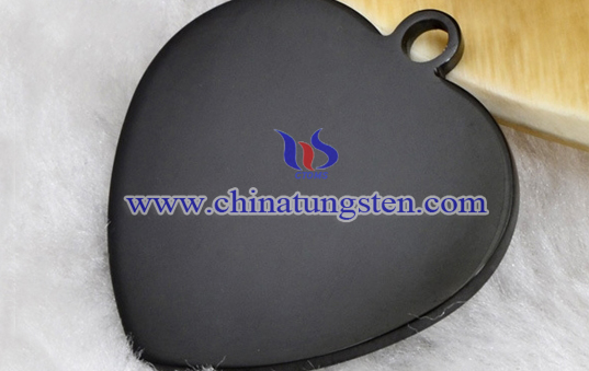 heart tungsten dog ID tag image