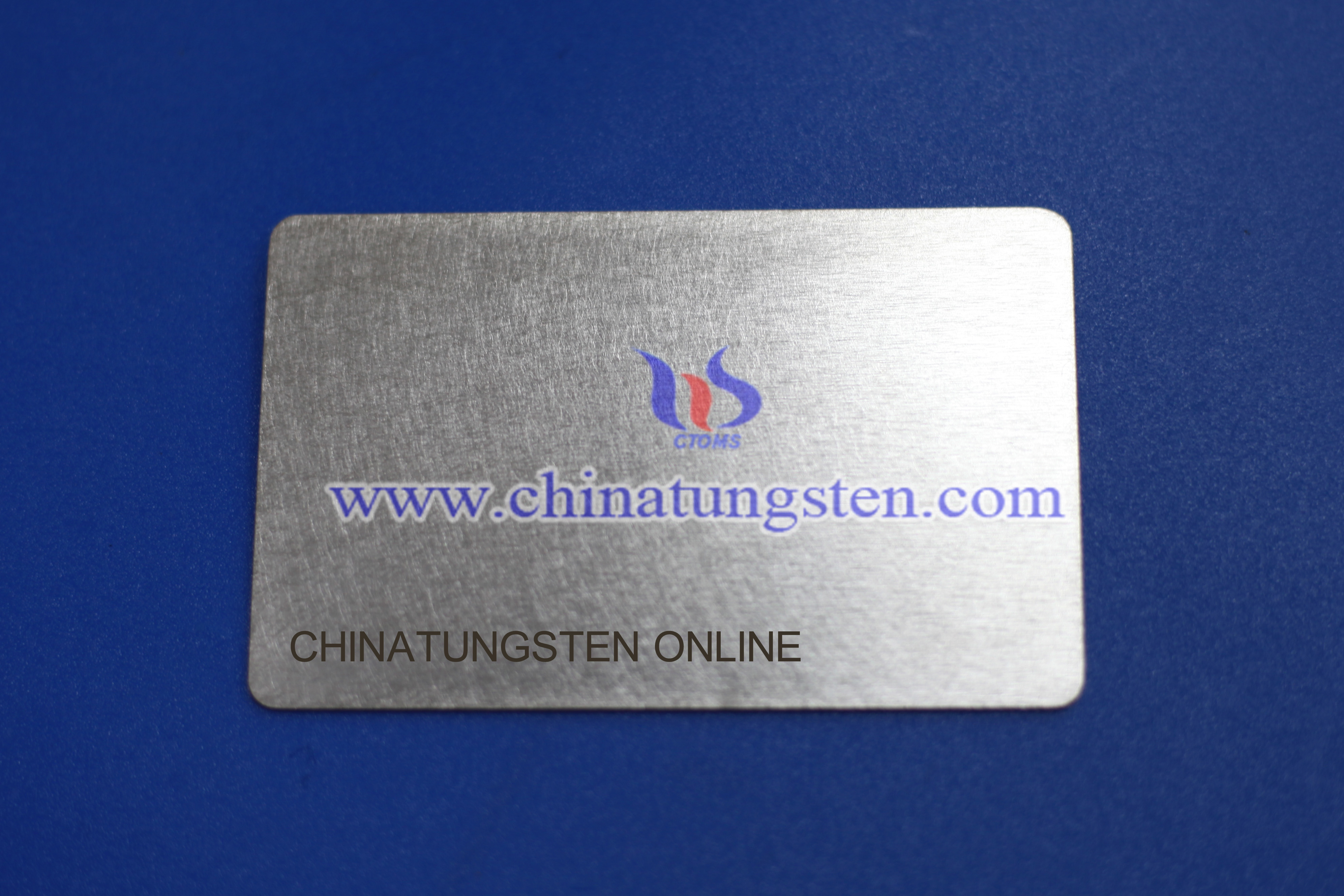 tungsten alloy business card image