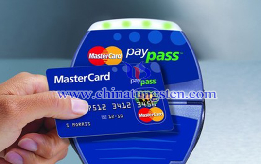 tungsten contactless credit card image