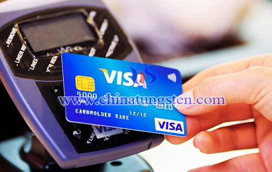 tungsten contactless debit card image