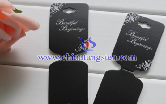 tungsten jewelry hang tag image