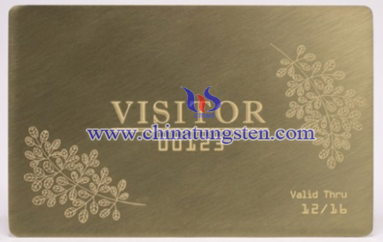 tungsten metal card for Father’s Day image