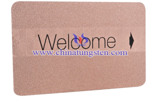 tungsten metal card for adult ceremony image