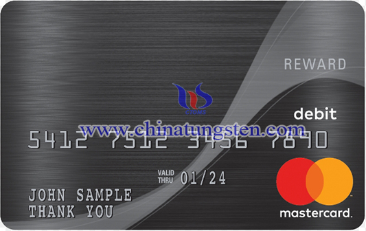 tungsten prepaid card image